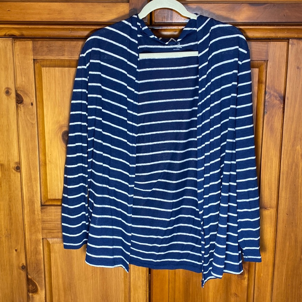 Gap Body Womens Navy and White Striped Women’s Cardigan